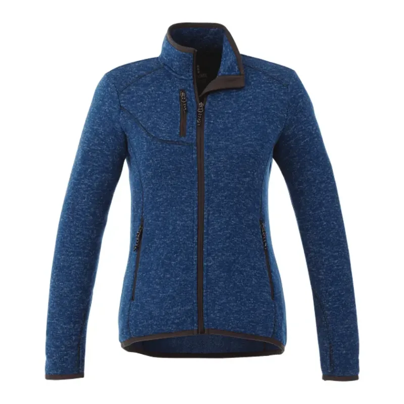 Custom Branded Women's Tremblant Full Zip Sweater Jacket with Thumb Holes — view 12