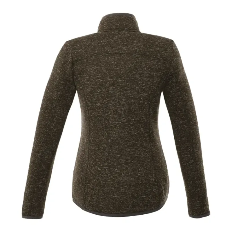 Custom Branded Women's Tremblant Full Zip Sweater Jacket with Thumb Holes — view 17