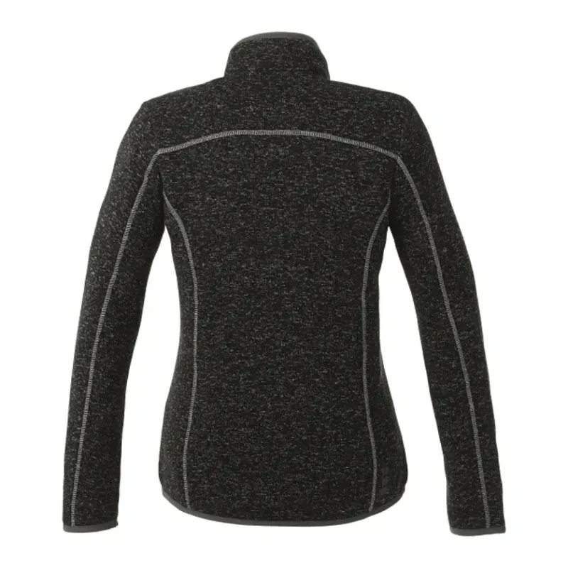 Custom Branded Women's Tremblant Full Zip Sweater Jacket with Thumb Holes — view 2