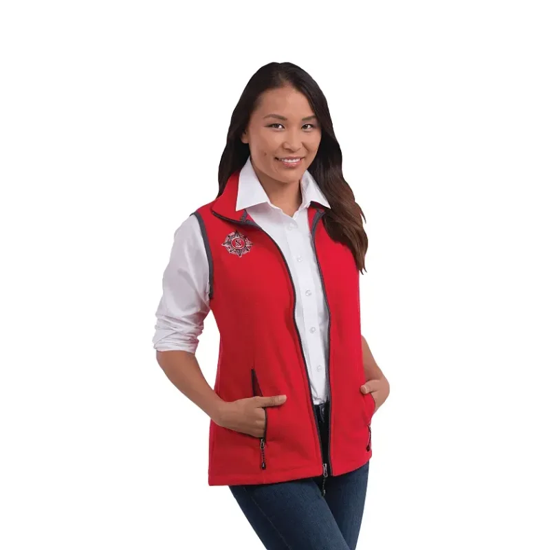Custom Women's Tyndall Microfleece Vest — view 7