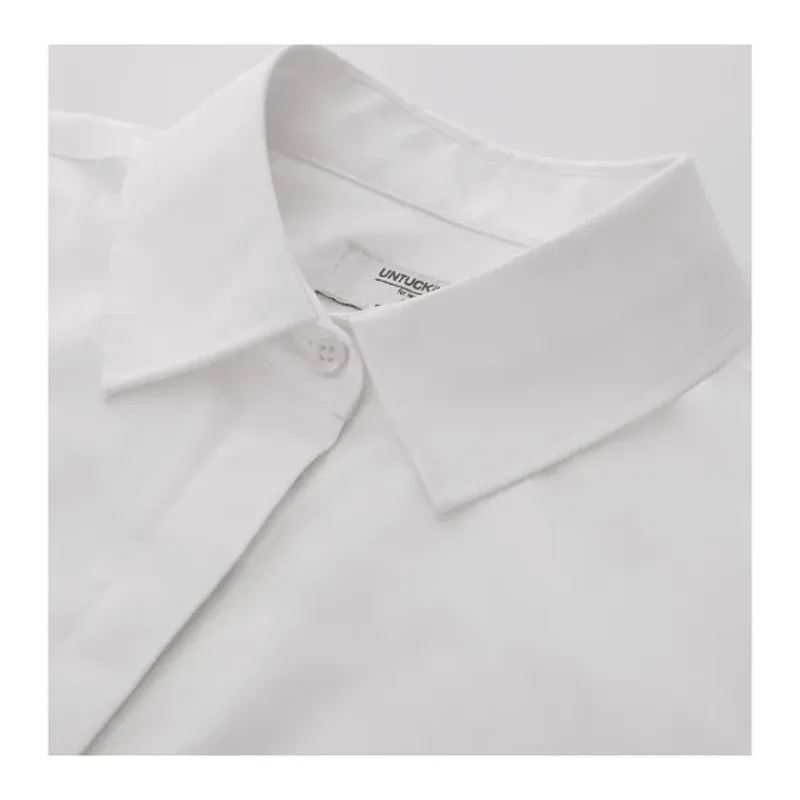 Custom UNTUCKit Tracey Long Sleeve Button Up Shirt for Women — view 12