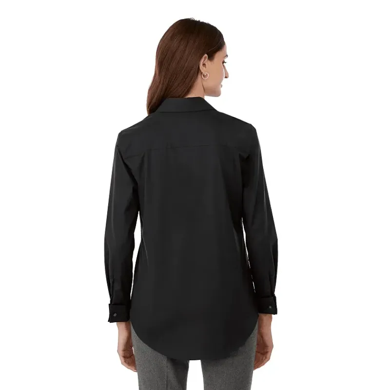 Custom UNTUCKit Tracey Long Sleeve Button Up Shirt for Women — view 3