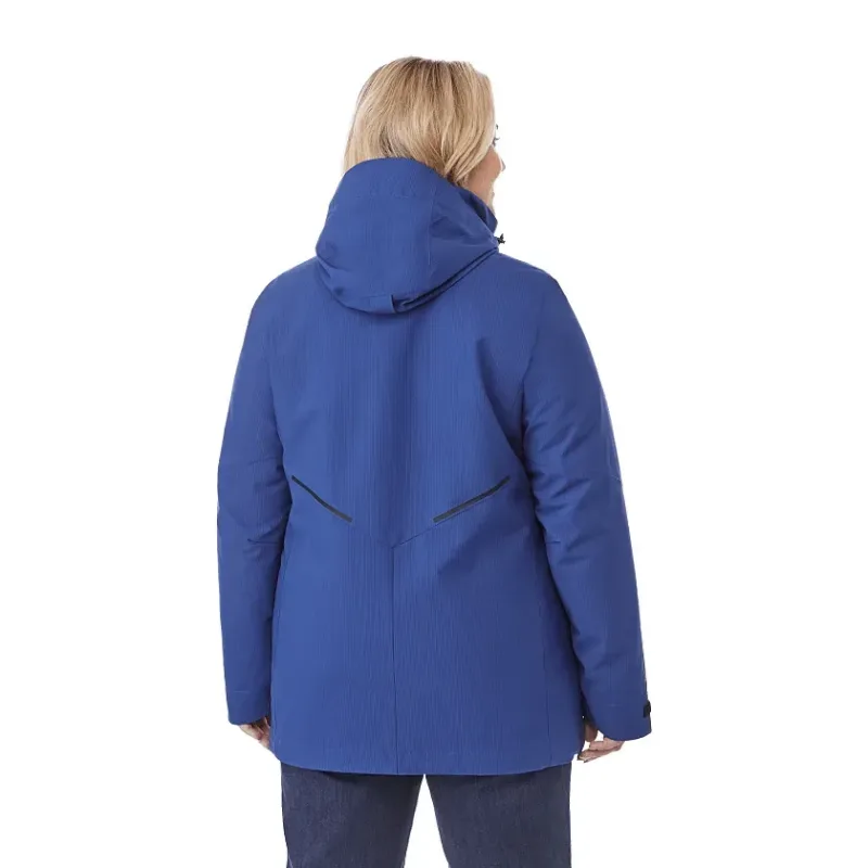Customizable 3-in-1 Women's Sherpa Fleece Jacket with Detachable Hood — view 14