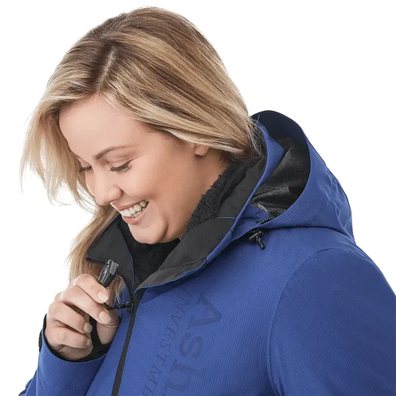 Customizable 3-in-1 Women's Sherpa Fleece Jacket with Detachable Hood — view 18