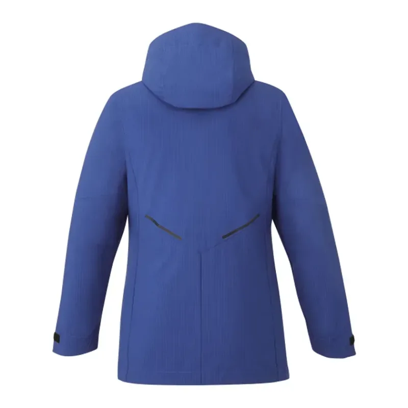 Customizable 3-in-1 Women's Sherpa Fleece Jacket with Detachable Hood — view 2