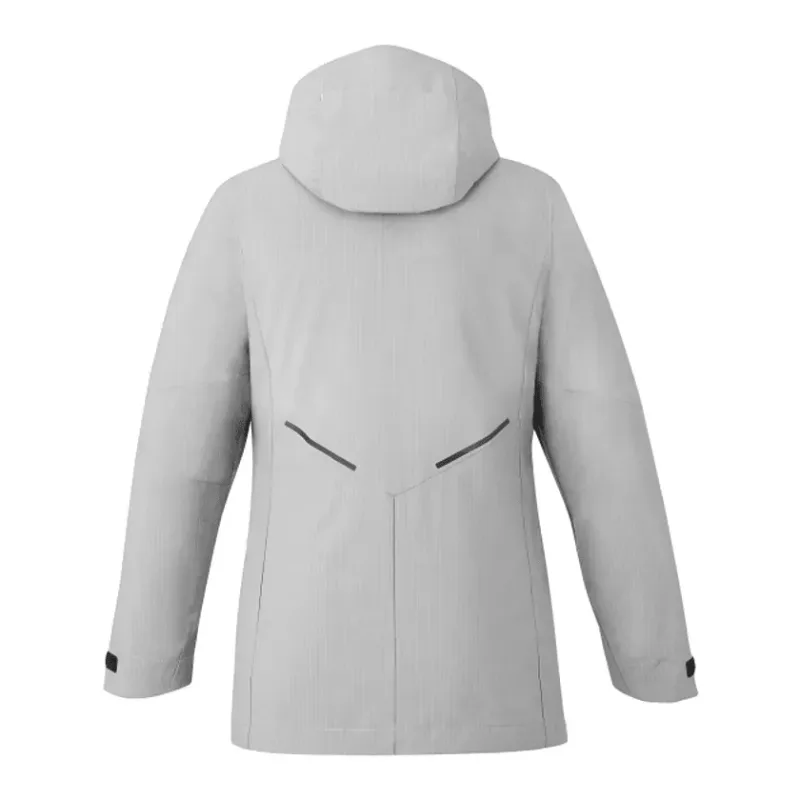 Customizable 3-in-1 Women's Sherpa Fleece Jacket with Detachable Hood — view 21