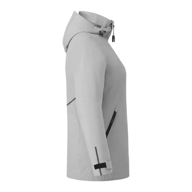Customizable 3-in-1 Women's Sherpa Fleece Jacket with Detachable Hood — view 23