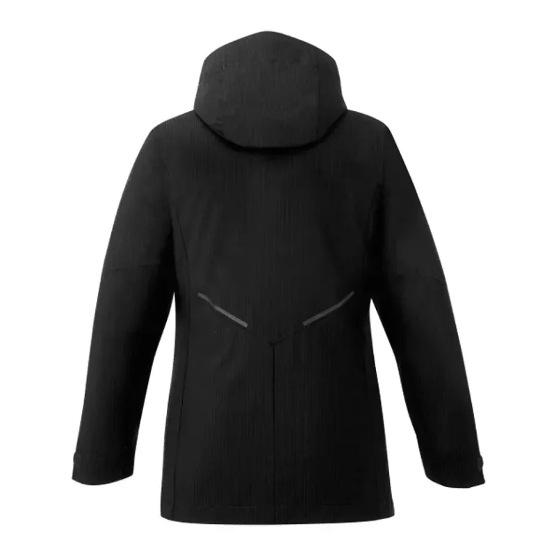 Customizable 3-in-1 Women's Sherpa Fleece Jacket with Detachable Hood — view 25