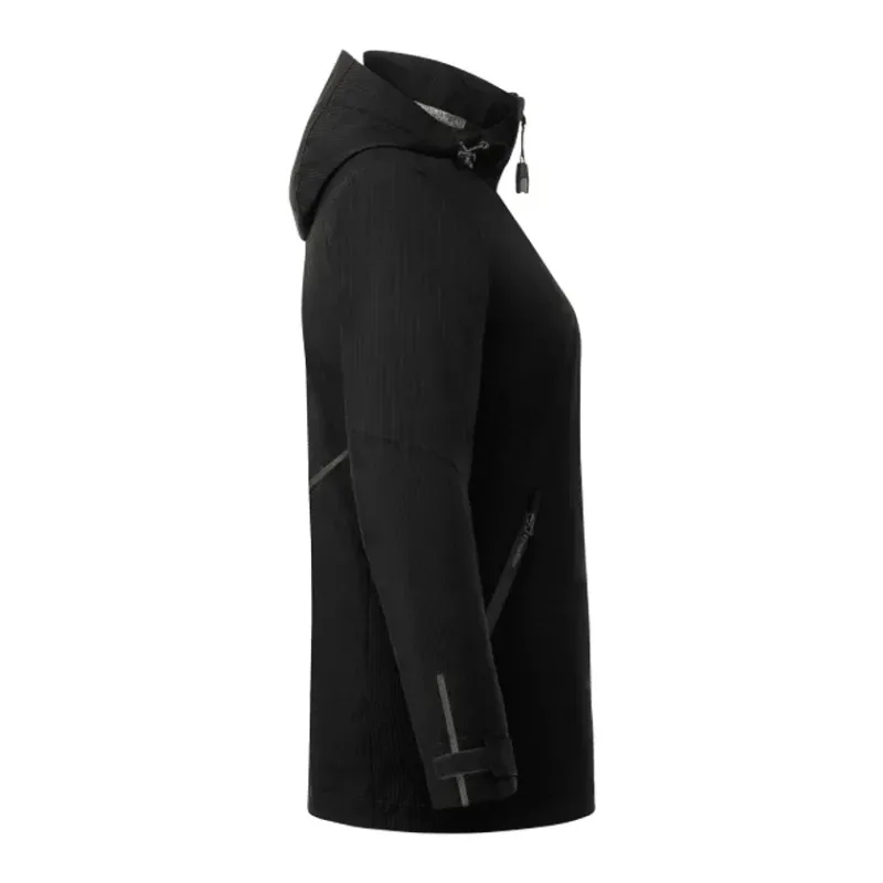 Customizable 3-in-1 Women's Sherpa Fleece Jacket with Detachable Hood — view 27