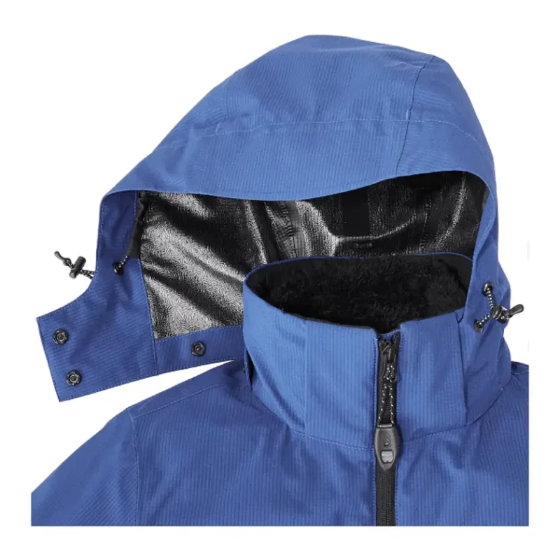 Customizable 3-in-1 Women's Sherpa Fleece Jacket with Detachable Hood — view 4