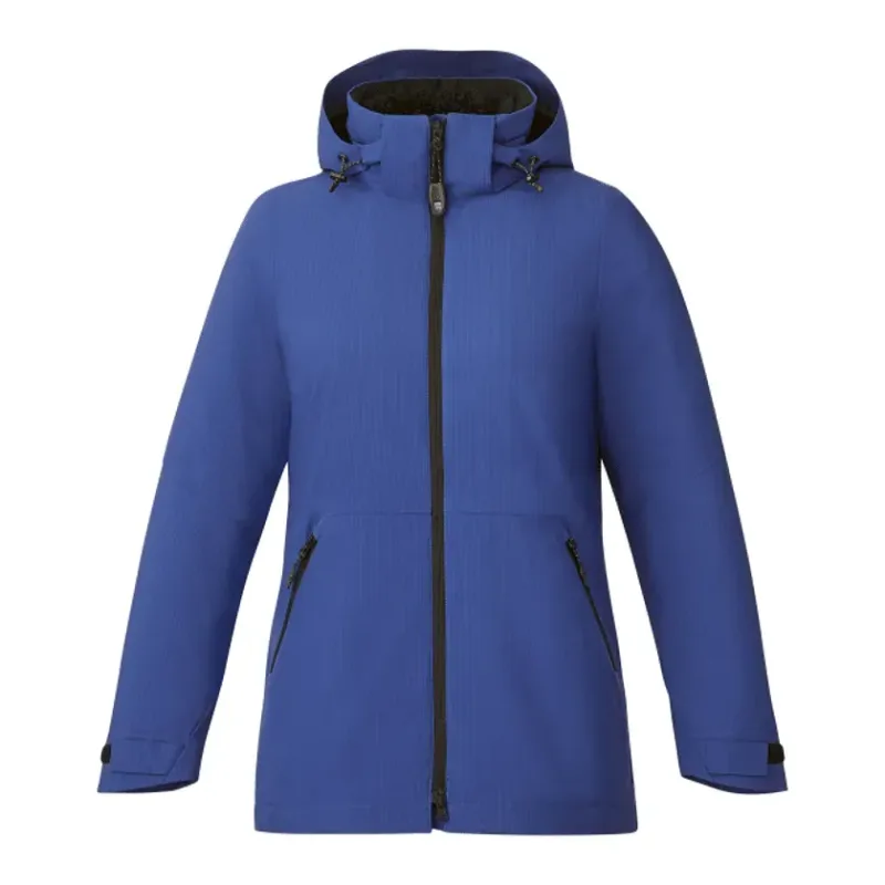 Customizable 3-in-1 Women's Sherpa Fleece Jacket with Detachable Hood — view 6
