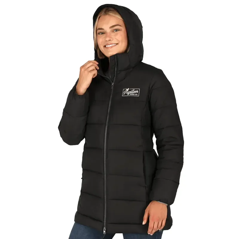 Custom Branded Geneva Eco Long Packable Insulated Jacket for Women — view 8