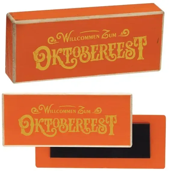 Imprinted Wood Block Magnet — view 9