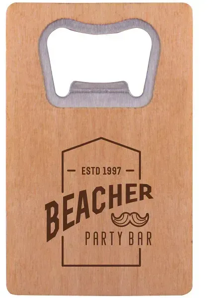 Wood Credit Card Bottle Opener