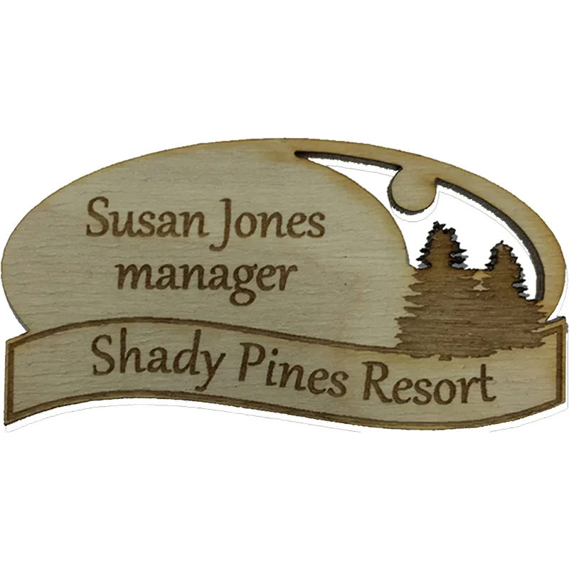 Wood Name Tags — view 7