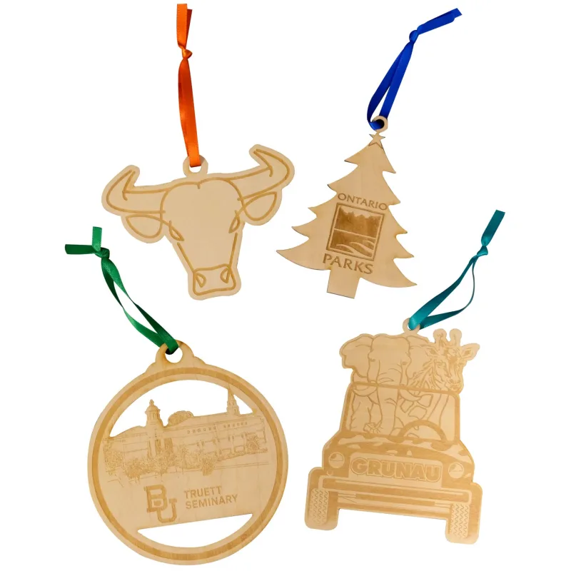 Wood Ornaments: 3" W x 3" H — view 7
