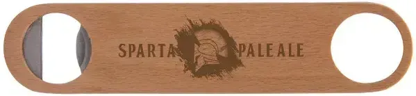 Customized Wood Paddle Bottle Opener