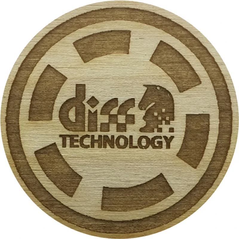 Wood Poker Chips: 1 Side Imprint — view 5