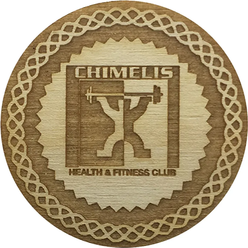Wood Poker Chips: 1 Side Imprint — view 6