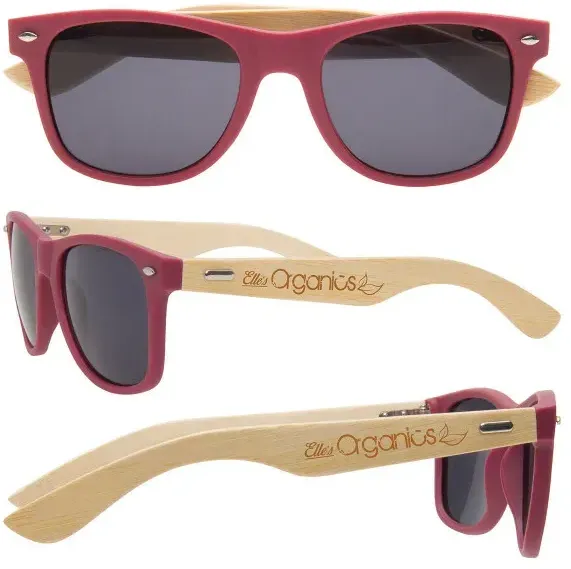 Custom Printed Wooden Bamboo Sunglasses