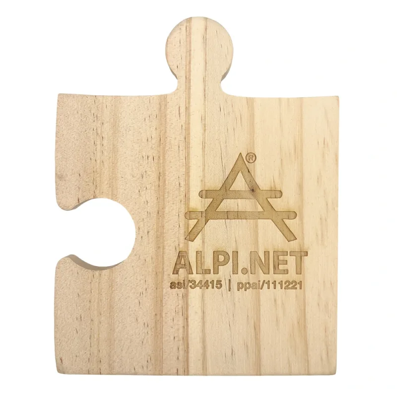 Wooden Coaster - Puzzle Piece — view 2
