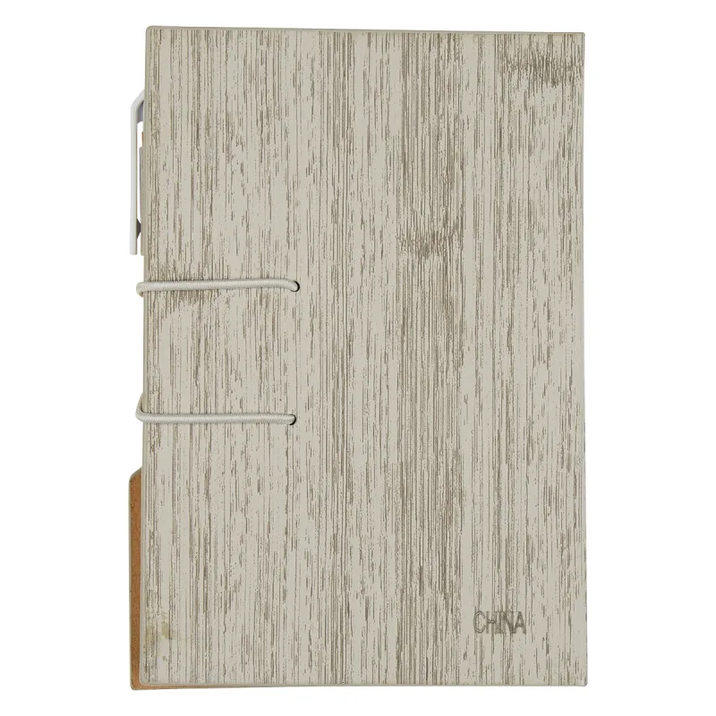 Woodgrain Look Notebook With Sticky Notes And Flags — view 10