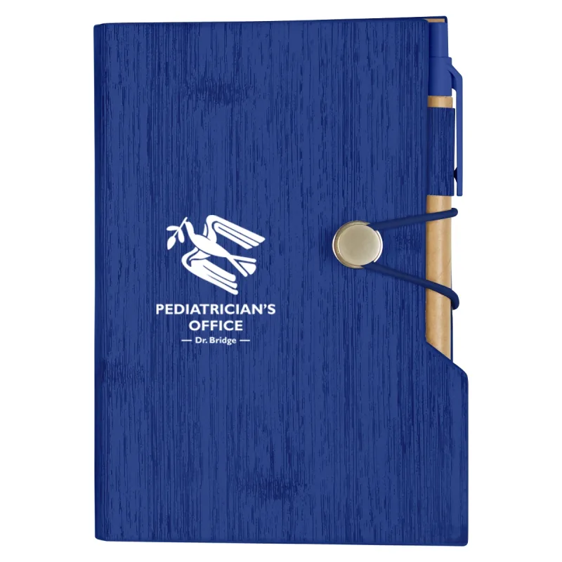 Woodgrain Look Notebook With Sticky Notes And Flags — view 4