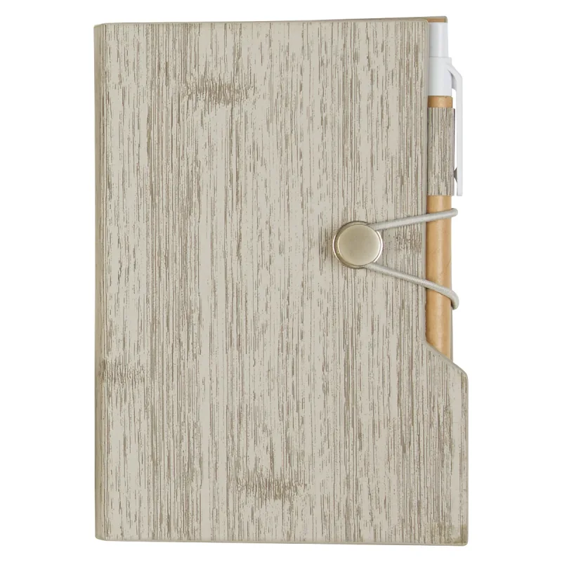 Woodgrain Look Notebook With Sticky Notes And Flags — view 6