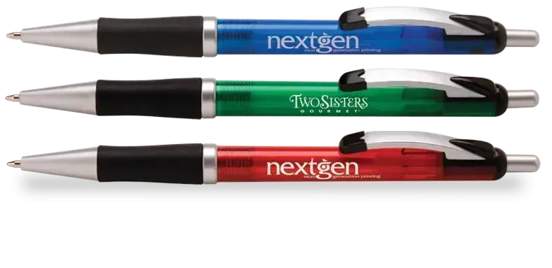 Personalized Translucent Pen (Black Grip)