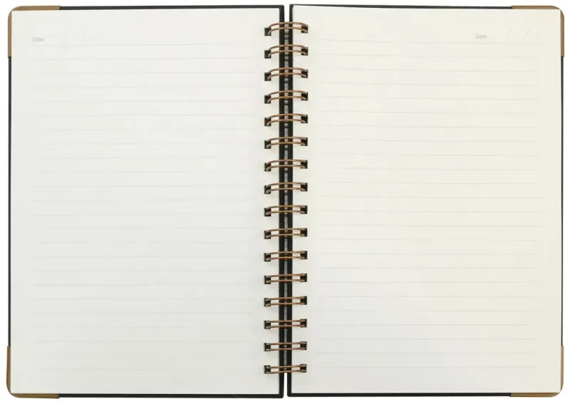 Woven Paper Hardback With Metal Accents Notebook — view 1