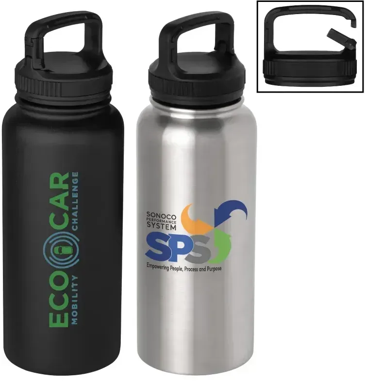 CustomBranded Vacuum Water Bottle (32 oz.)