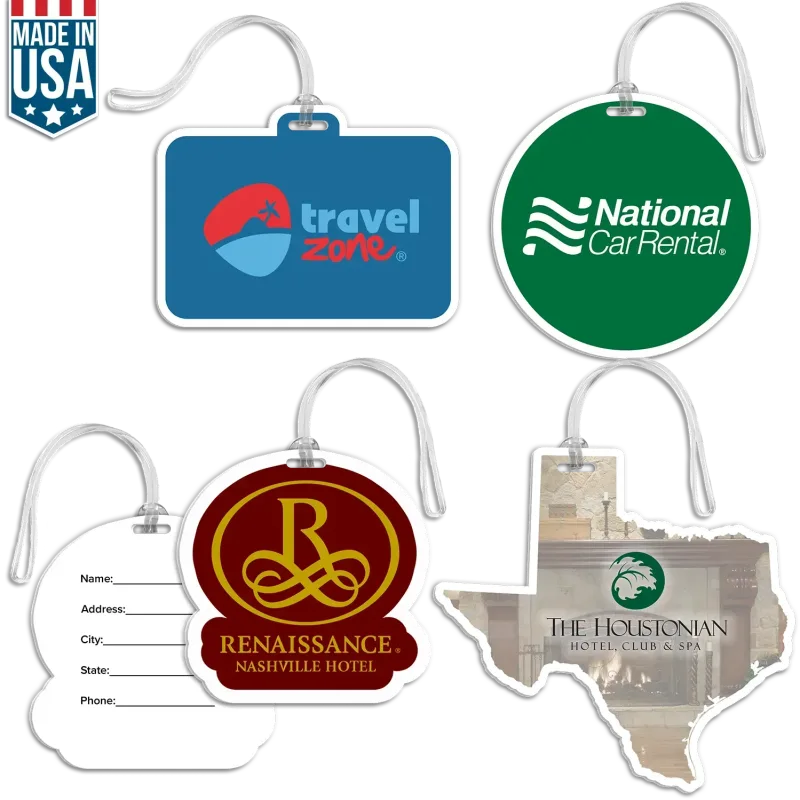Custom BagTag (XL) with Clear Loop — view 2