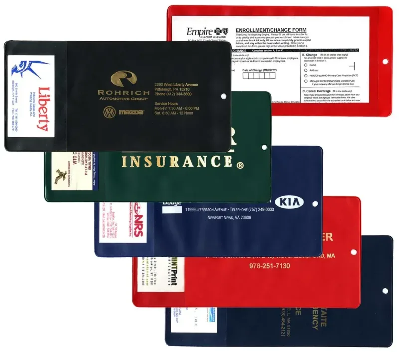 Custom Branded XL Policy Holder with Extra Pocket — view 6