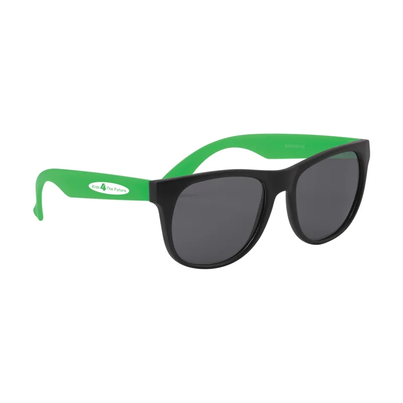 Imprinted Youth Rubberized Sunglasses — view 4
