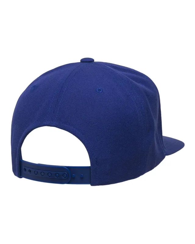 YP Classics Adult Flat Visor Classic Snapback Cap — view 7
