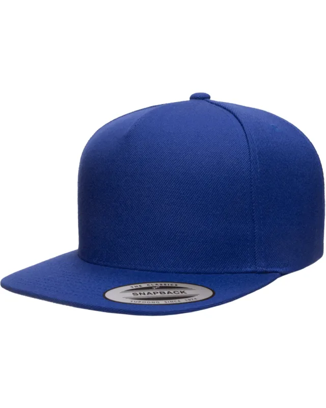 YP Classics Adult Flat Visor Classic Snapback Cap — view 8