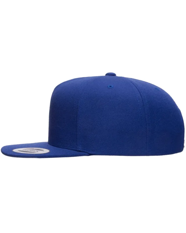YP Classics Adult Flat Visor Classic Snapback Cap — view 9