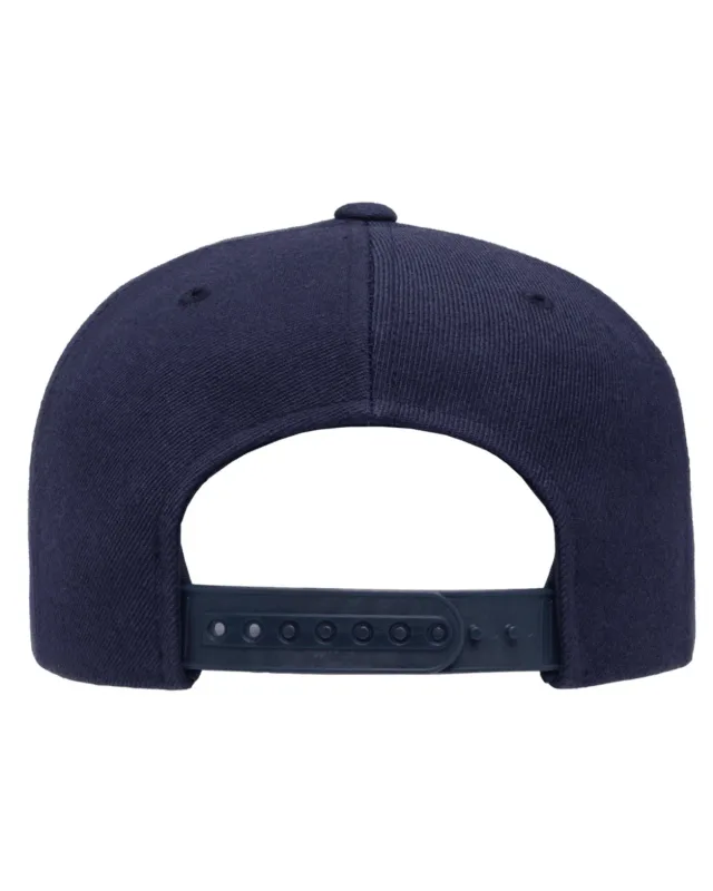 YP Classics Adult Flat Visor Classic Snapback Cap — view 10
