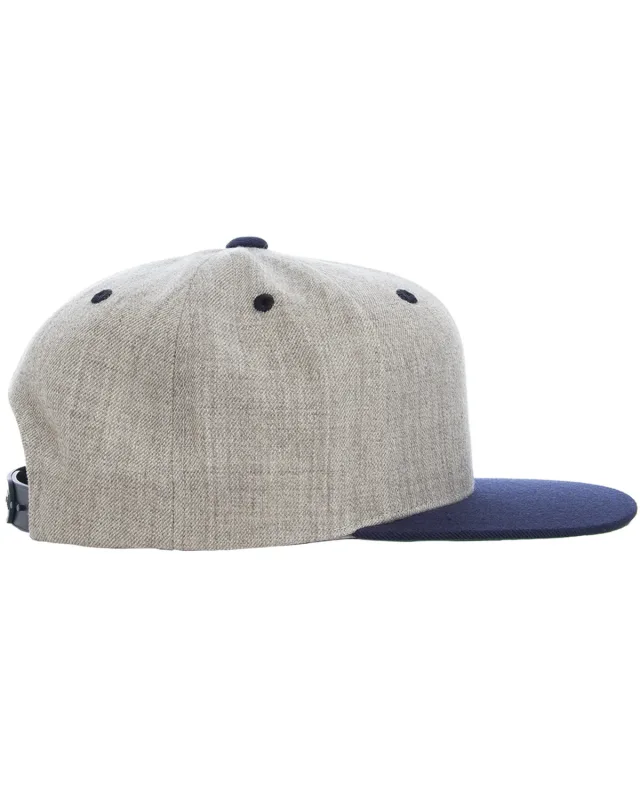 YP Classics Adult Flat Visor Classic Two-Tone Snapback Cap — view 12
