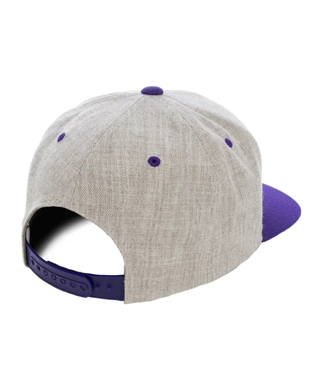 YP Classics Adult Flat Visor Classic Two-Tone Snapback Cap — view 13