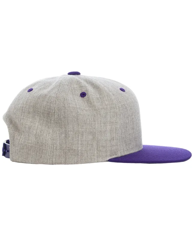 YP Classics Adult Flat Visor Classic Two-Tone Snapback Cap — view 15