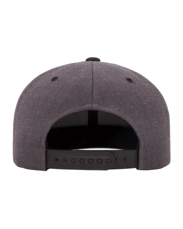 YP Classics Adult Flat Visor Classic Two-Tone Snapback Cap — view 16