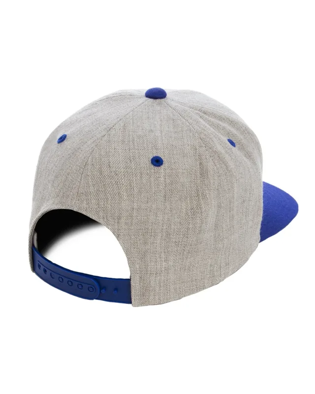 YP Classics Adult Flat Visor Classic Two-Tone Snapback Cap — view 7
