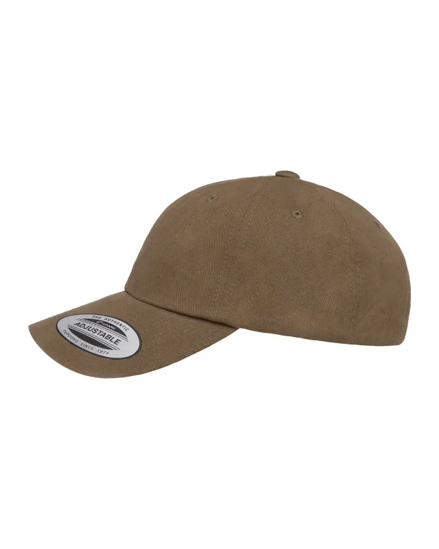 YP Classics Adult Peached Cotton Twill Dad Cap — view 10