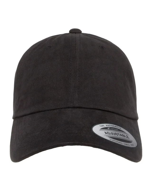 YP Classics Adult Peached Cotton Twill Dad Cap — view 17