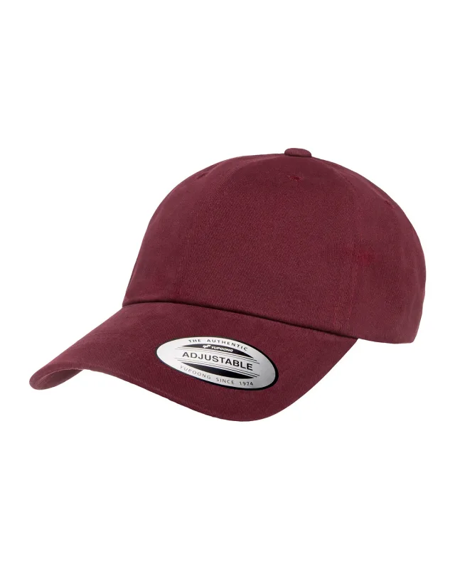YP Classics Adult Peached Cotton Twill Dad Cap — view 24