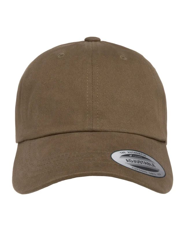 YP Classics Adult Peached Cotton Twill Dad Cap — view 7