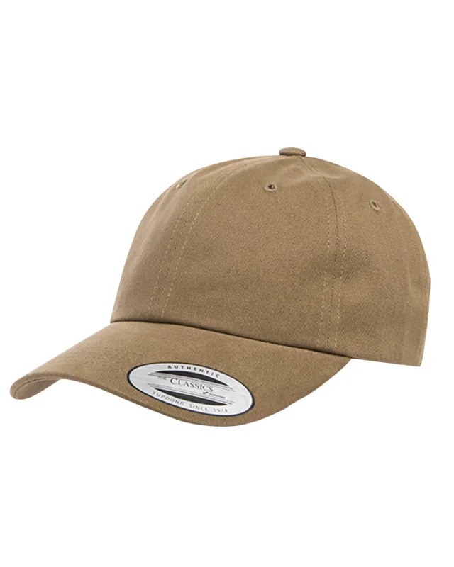 YP Classics Adult Peached Cotton Twill Dad Cap — view 8