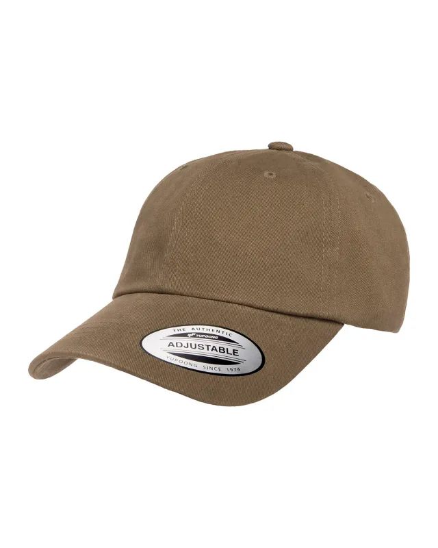 YP Classics Adult Peached Cotton Twill Dad Cap — view 9