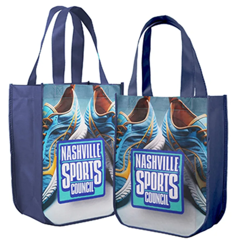 Yuma Sublimated Non-Woven Curve Bottom Tote (2-sided) — view 2